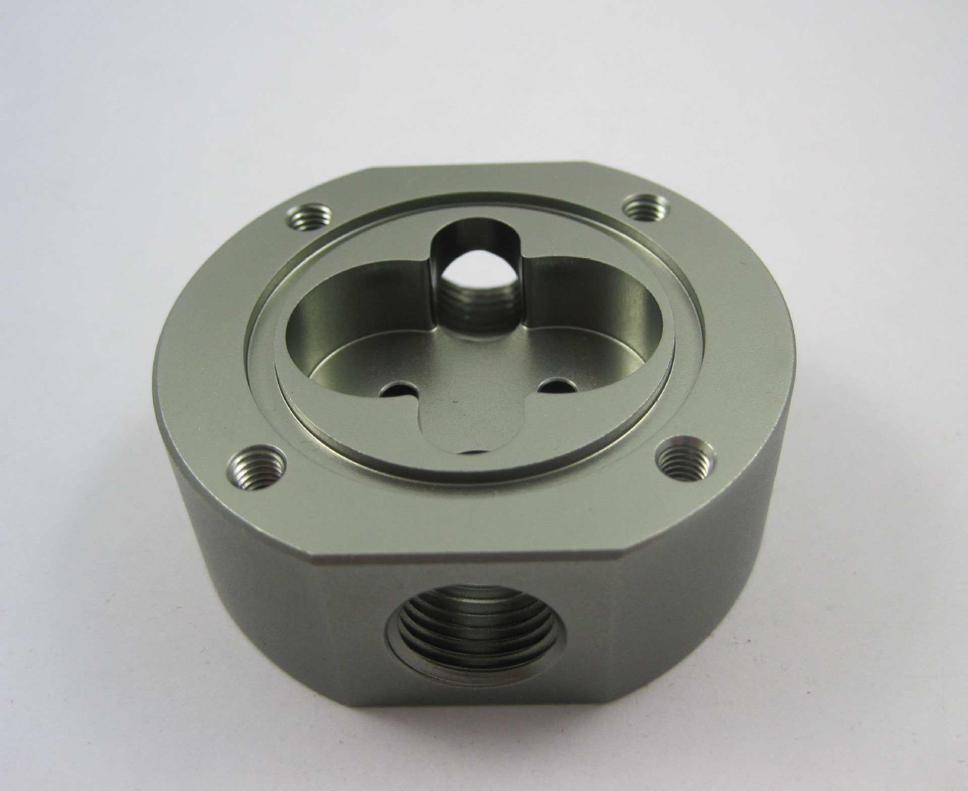 Grey Anodized Custom CNC machined parts for camera