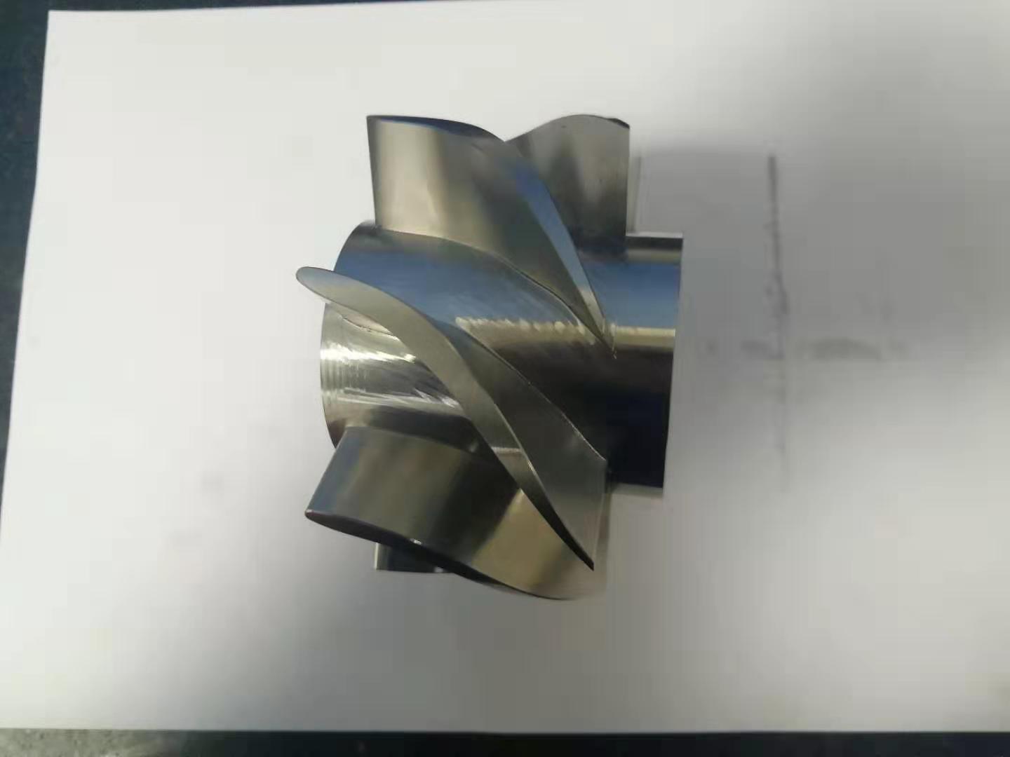 5 axis milling turbine wheel from Inconel 